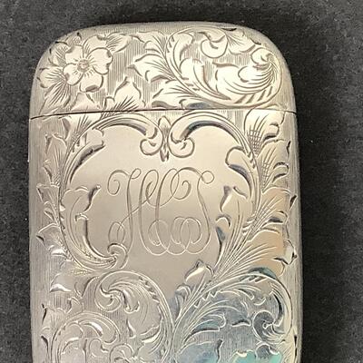 Lot. 5526. Antique Sterling Silver Vesta Case, Matchsafe