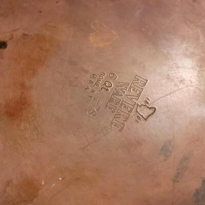 Lot 44: Vintage Copper Clad Bottom REVERE WARE Pots & Pans with Lids