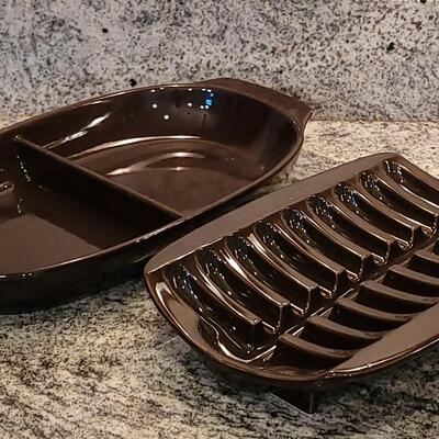 Lot 51: Brown Ceramic Oven Proof Dishes (2)