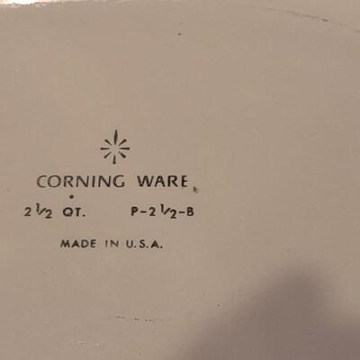 Lot 67: Vintage Corning Ware Blue Cornflower Casserole Dishes, Roasting Pan, Tea Kettle