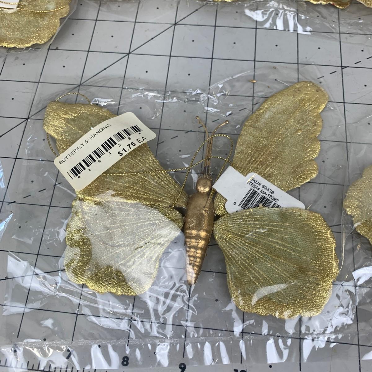 Gold Butterfly Decor 