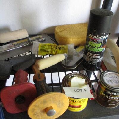 Plastic Shelving Unit/Paint Supplies etc