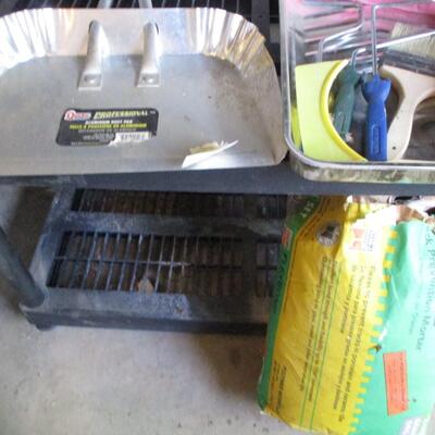 Plastic Shelving Unit/Paint Supplies etc