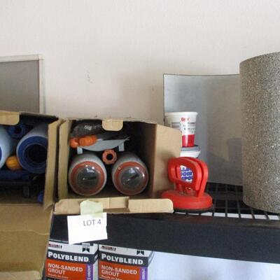 Plastic Shelving Unit/Paint Supplies etc