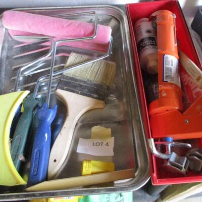 Plastic Shelving Unit/Paint Supplies etc
