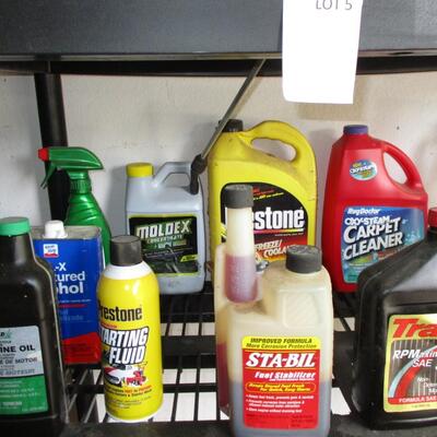 Plastic shelving unit & Yard/Gardening Supplies