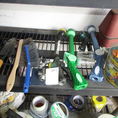 Plastic shelving unit & Yard/Gardening Supplies
