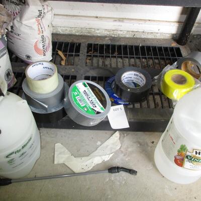 Plastic shelving unit & Yard/Gardening Supplies