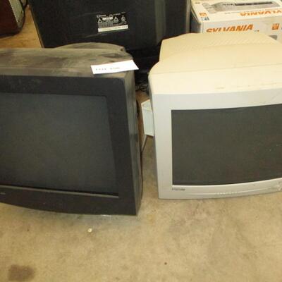 Two computer monitors