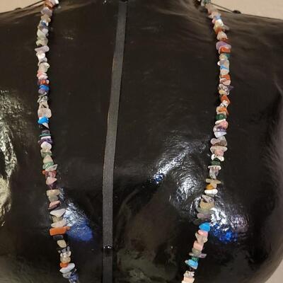Lot 102: Multi Gemstone Necklace and Hematite Necklace