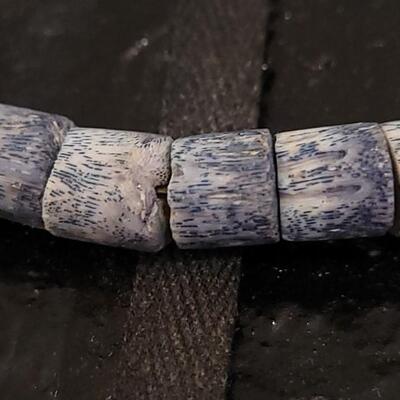 Lot 111: Blue Gray Heishi Style Necklace
