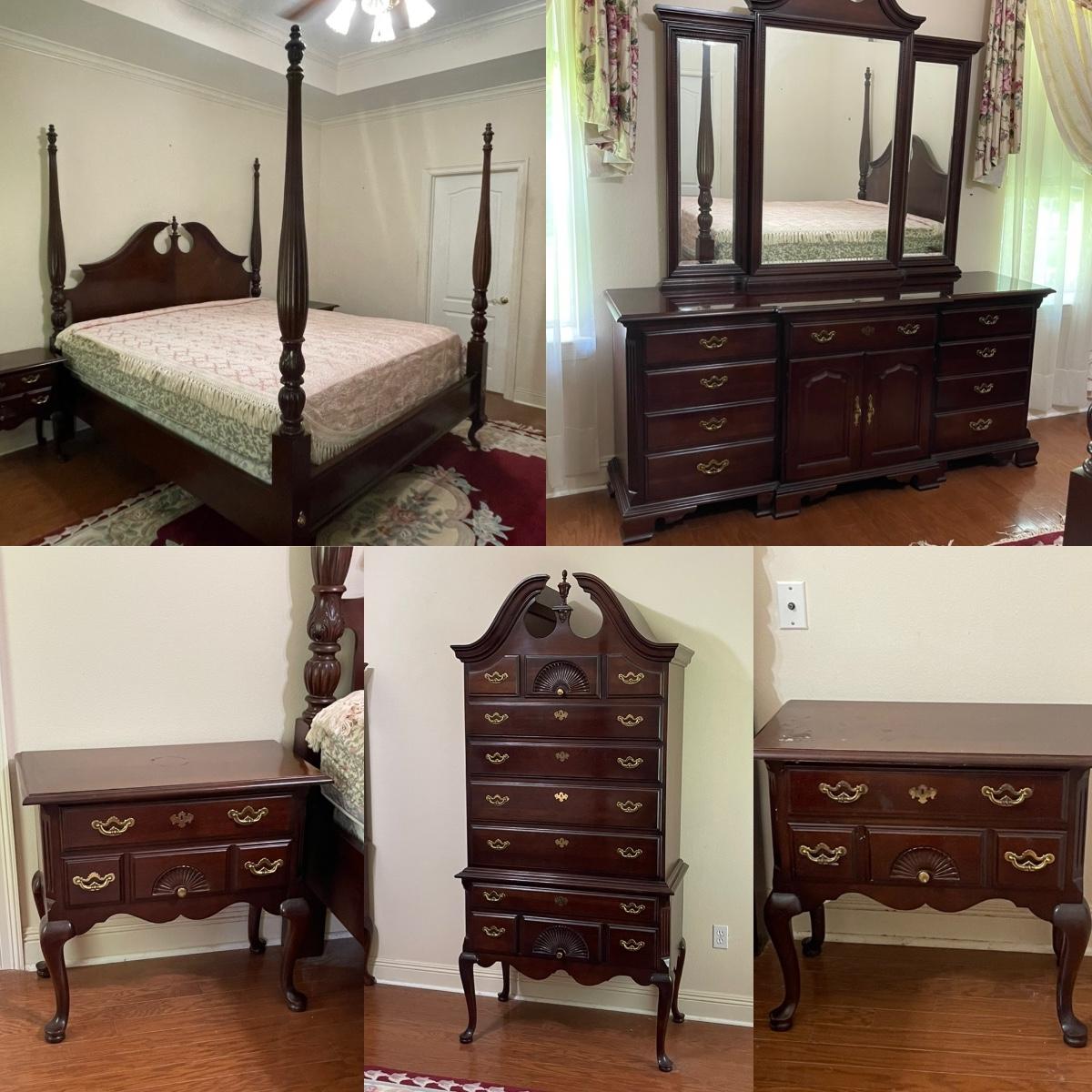 THOMASVILLE King Four Poster Bed Suite *Read Details