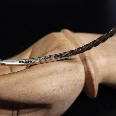 Lot 120: Vintage Sterling TAXCO Bangle Bracelet