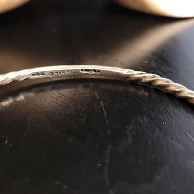 Lot 120: Vintage Sterling TAXCO Bangle Bracelet