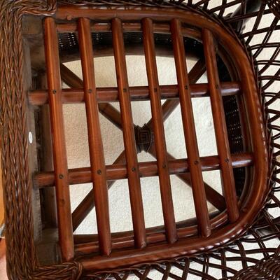 Fuller Rattan | Wicker Glass Top Table & Chairs