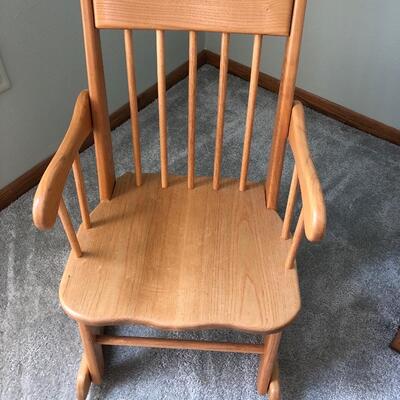 L4- Childs Oak Rocking Chair