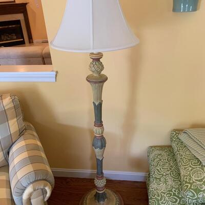 Hand Painted Floor Lamp