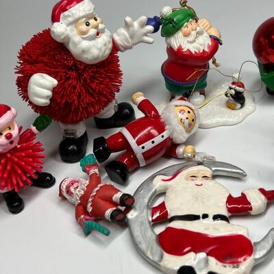 Santa Claus Jolly Holiday Figurines, Toys, Ornaments, and Home Decor Figurines