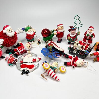 Santa Claus Jolly Holiday Figurines, Toys, Ornaments, and Home Decor Figurines