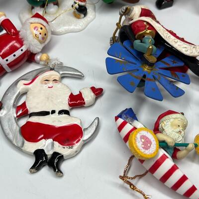 Santa Claus Jolly Holiday Figurines, Toys, Ornaments, and Home Decor Figurines