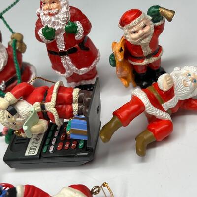 Santa Claus Jolly Holiday Figurines, Toys, Ornaments, and Home Decor Figurines