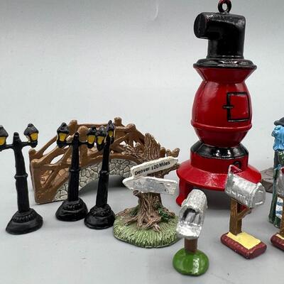 Retro Lot of Farm Old West Collectible Metal Miniatures Figurines
