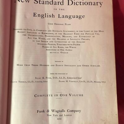B65- Funk & Wagnalls Dictionary 1919