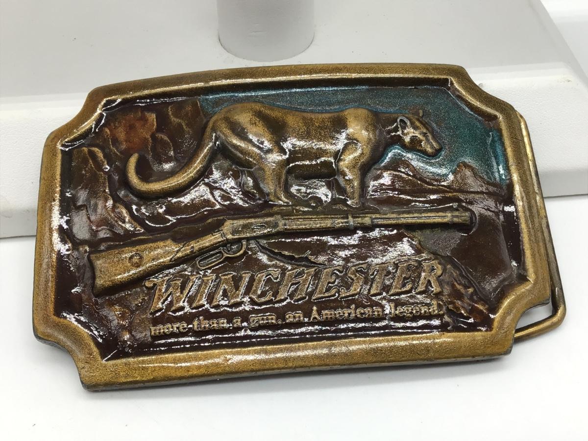 Vintage winchester cheap belt buckle