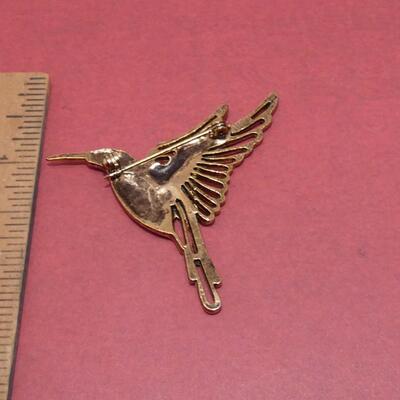 Enamel Hummingbird Pin