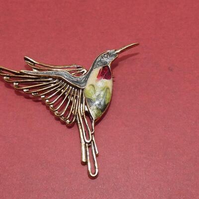 Enamel Hummingbird Pin