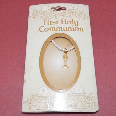 First Holy Communion Childs Necklace