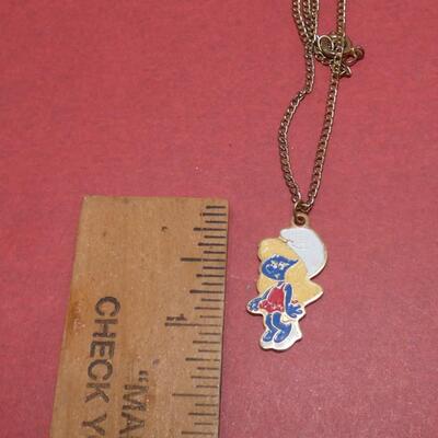 1980's Smurf Necklace