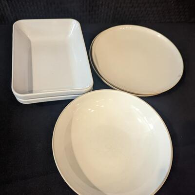 Vintage White Dishes 