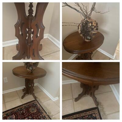 Oval side table