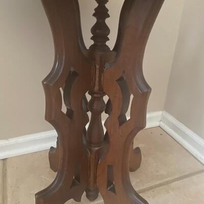 Oval side table