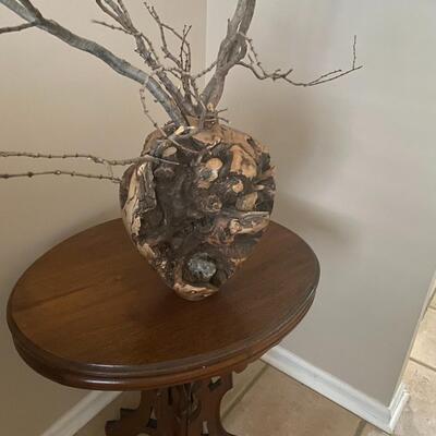 Oval side table