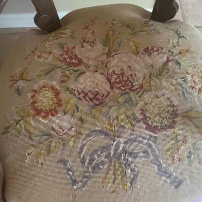 Low sitting antique chair