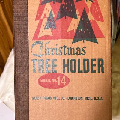 Vintage MCM Christmas Tree Stand NIB