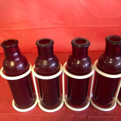 B86- Red Bottle/Vase Decor