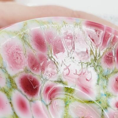 FENTON DAVE FETTY SIGNED MONET'S GARDEN GINGER JAR SET