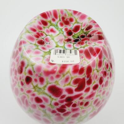 FENTON DAVE FETTY SIGNED MONET'S GARDEN GINGER JAR SET