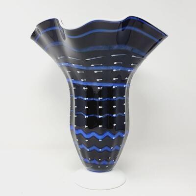 2011 FENTON - FRANK WORKMAN - "STARRY NIGHT" VASE