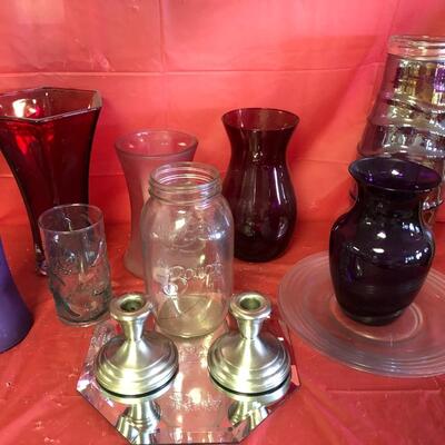 C49- Vases & Candle Holders (Wm Rogers)