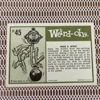 Fleer #45 Weird-ohs Wade A. Minut