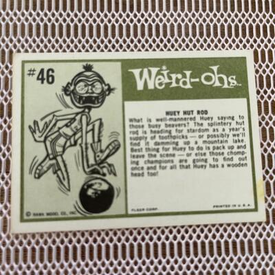Fleer #46 Weird-ohs Huey nut Rod