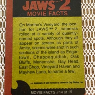 Jaws 2 #47 1978 trading card