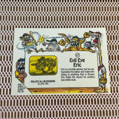 Leaf #47 Evil Eye Eric peel back sticker card