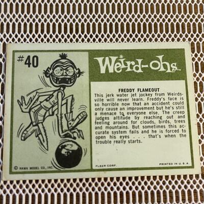 Fleer #40 Weird-Ohs Freddy Flameout trading card