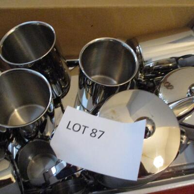 Stainlees Tea Set, Wall Decor etc