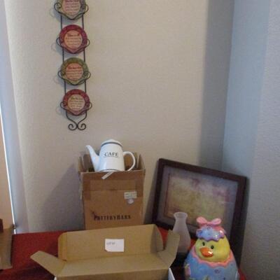 Stainlees Tea Set, Wall Decor etc